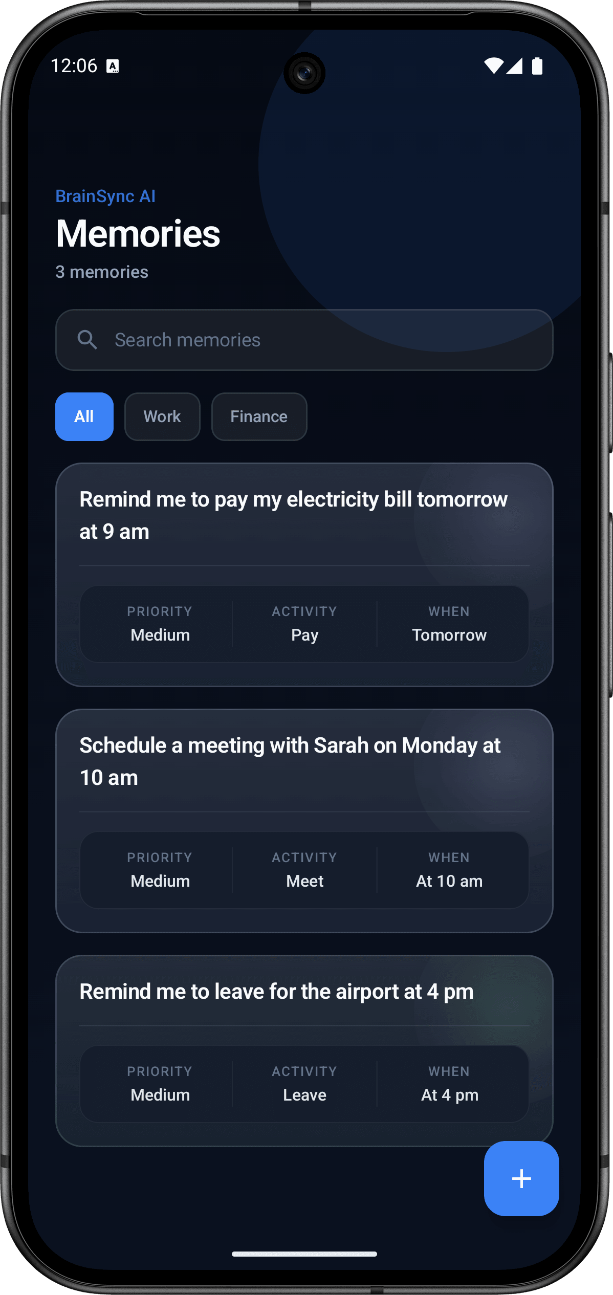 BrainSync AI app screenshot